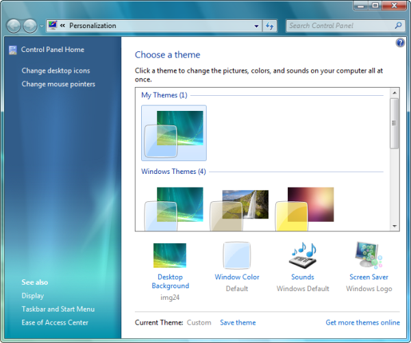 布景主题设定-Windows 7 Meilenstein 3 Build 6.1.6780 (4)