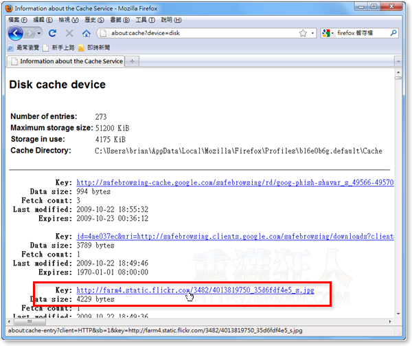 2-CacheViewer-查看Firefox暂存档内容