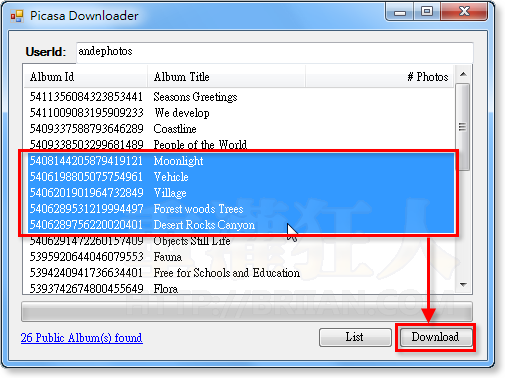 03-Picasa Downloader 批次telegram中文版下载Picasa相簿、telegram中文 