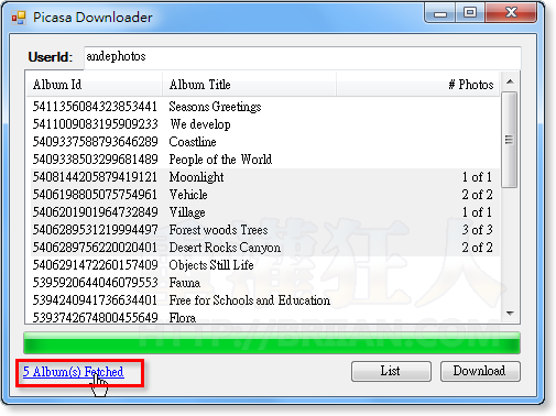 04-Picasa Downloader 批次telegram中文版下载Picasa相簿、telegram中文 