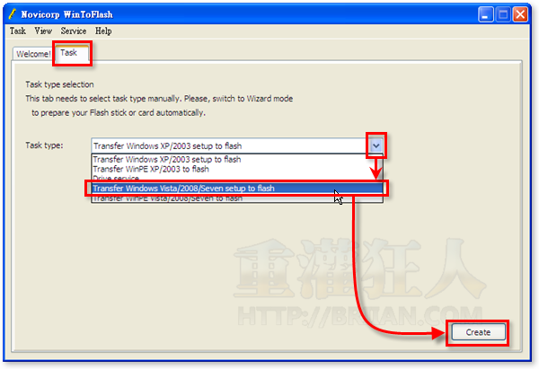 2WinToFlash 自制可开机、可安装Windows系统的「USB随身碟」