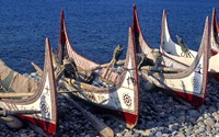 拼板船,台湾兰屿 (Traditional boats on Lanyu Island, Taiwan)