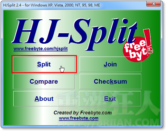 01-如何用 HJSplit 分割、合并大型档案