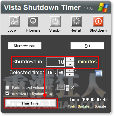 02-Vista Shutdown Timer 让电脑定时自动关机、休眠、重开机