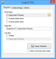 Snap2HTML v1.92 资料夹、档案清单照相机！