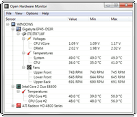 Open Hardware Monitor v0.7.1 监控电脑硬体温度、风扇转速、电压、CPU运作速度…等资讯