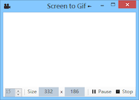 ScreenToGif v2.21.1 将萤幕画面录影下来、存成 Gif 动画图档