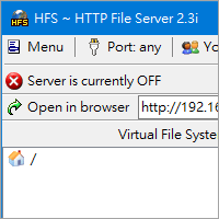 [HFS] Http File Server v2.3j 超快速 HTTP 架站机（提供档案telegram中文版下载、上传）
