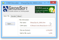CHM Decoder 解压缩 CHM 文件档，将完整图文内容转成 HTML 网页
