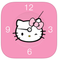 「HK 时钟」超可爱的 Hello Kitty 时钟（iPhone, iPad）