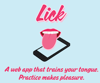 舌技训练 App：不只让你用手指玩，还可用舌头舔！（舔手机啦…）
