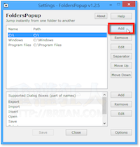 Folders Popup v5.1 按滑鼠中键！快速跳到指定资料夹