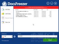 DocuFreezer 将多个 Word, Excel, PPT, XPS..文件批次转档成 PDF 或图档