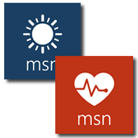 微软实用生活类 App -「MSN 天气」、「MSN 健康」