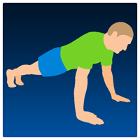「10 Daily Exercises」十种常见的运动练习，附动画教学、运动记录（Android）