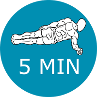 「5 MINUTE PLANKS WORKOUT」每天五分钟棒式，训练你的核心肌群！（Android）