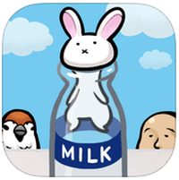 [超可爱动作游戏]「うさぎと牛乳瓶」啵的一声！快把兔子拔出来（iPhone, Android）