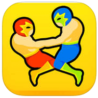 「Wrestle Jump」充满笑点的双人摔角游戏（iPhone, iPad）