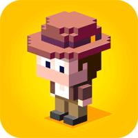 「Blocky Raider」惊险刺激的古遗址探险游戏（iPhone, Android）