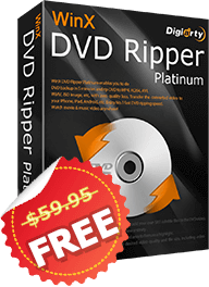[限时免费] WinX DVD Ripper Platinum +免破解、免费序号（影音转档、破防拷 DVD 备份telegram中文）