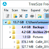 TreeSize Free v4.41 硬碟塞爆怎麽删？用树状图列出档案大小、列印档案清单