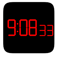 Digital Clock Seconds 全萤幕超大数字时钟，精确显示时、分、秒（Android）