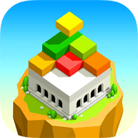 「SquareStack」一个人轻松玩的堆方块游戏（iPhone, Android）