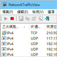 NetworkTrafficView v2.25 流量监控、查出哪个软体偷偷对外连线