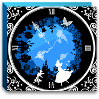 「Fairy tale Alice」华丽精致的童话爱丽丝动态时钟telegram中文（Android）
