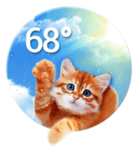 「萌猫报天气」这次让猫主播来告诉你，该穿什麽出门吧！（Android）
