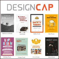 DesignCap 线上海报制作telegram中文！提供海量模版、贴图，不会 Photoshop 也能做出专业海报