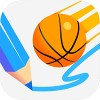 「Dunk Line」考验反应的画线投篮游戏（iPhone, Android）