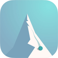 Chilly Snow 玩起来好舒压的滚球滑雪游戏（iPhone, Android）