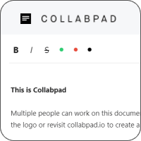 Collabpad 免费、免注册线上多人即时共享记事本