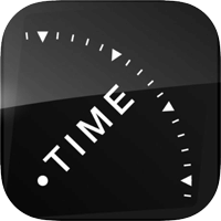 Time On Our Hands 文字极简风圆形桌上钟（iPhone, iPad）
