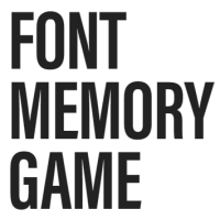 Font Memory Game 玩完眼花花的英文字体翻牌记忆配对游戏