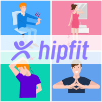 Hip Fit 线上运动教学，教你各种场合都能做的伸展、健身运动！