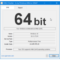 64bit Checker 快速查询你的电脑是32位元、64位元？