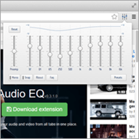 Chrome Audio EQ 用 YouTube 听歌也能自己调沉稳的重低音、漂亮的高音…