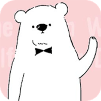 超疗癒的大白熊手机telegram中文图片～Shirokuma-Days Wallpaper（Android）