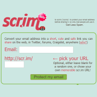 「scr.im」用网址包装 email，拒绝垃圾信的骚扰！