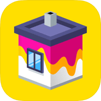 「House Paint」小屋油漆工，把白色房子漆好漆满！（iPhone, Android）