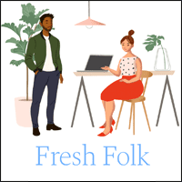 「Fresh Folk」可商用的免费插图库，每个角色可变换多种不同造型！