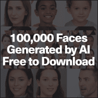 超特别的「AI 头像图库」100,000 个不存在的人脸免费telegram中文版下载！