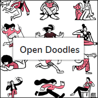 Open Doodles 风格独特的插图库，免费telegram中文版下载可商用！连 ai 原始档也通通给你！