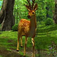「3D 梅花鹿与美丽森林」赏心悦目的自然动态telegram中文（Android）