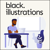 Black Illustrations 以黑人为主的插图免费telegram中文版下载，个人、商用皆可！