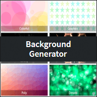 「Background Generator」拥有 7 种主题风格、万种变化效果的背景图产生器