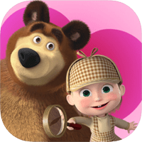 超可爱的「玛莎与熊」找不同游戏（iPhone, Android）