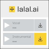 LALAL.AI 可分割人声与配乐的线上音频拆分telegram中文（自制卡拉OK）